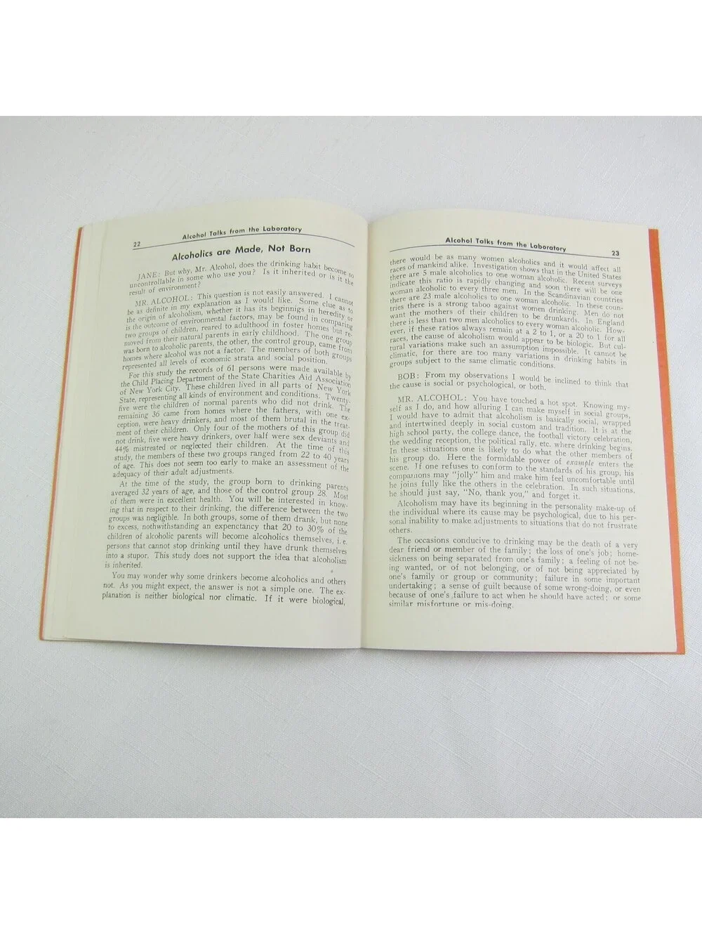 Alcohol Talks from the Laboratory by Howard E. Hamlin Michigan Temperance 1947
